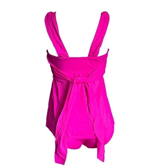 Kim Gravel Wrap Sweetheart Tankini Top and Brief Swimsuits Set - Picture 7 of 8